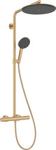 Hansgrohe Raindance Alive S Puro – Duschrohr – Ecostat-Thermostat – Größe 300 mm – 1 Strahlfunktion – gebürstete Bronze