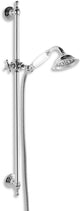 Novaservis Duschsets – Retro-Duschset mit Handbrause, Brausestange, Brausehalter und Brauseschlauch, Chrom-Kitretro,0
