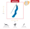 Happy Pet Tabby Patch Katze Rute Vogel blau