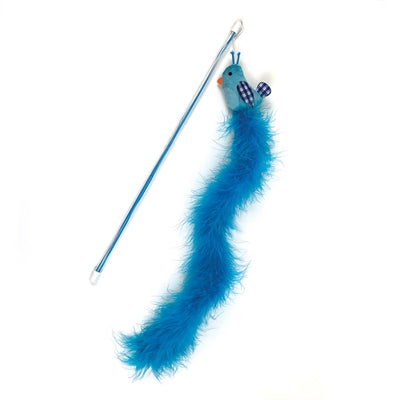 Happy Pet Tabby Patch Katze Rute Vogel blau