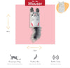 Happy Pet Tabby Patch Maus Ratsche und Rolle grau