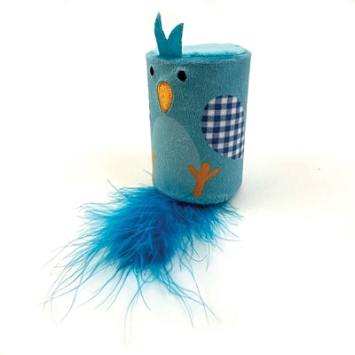 Happy Pet Tabby Patch Vogelrassel und Roller blau