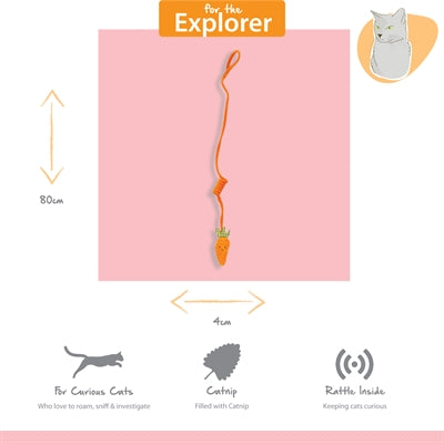 Happy Pet Tabby Patch Karotten-Bungee