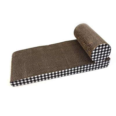 Happy Pet Tabby Patch Kratzmatte Chaiselongue aus Pappe