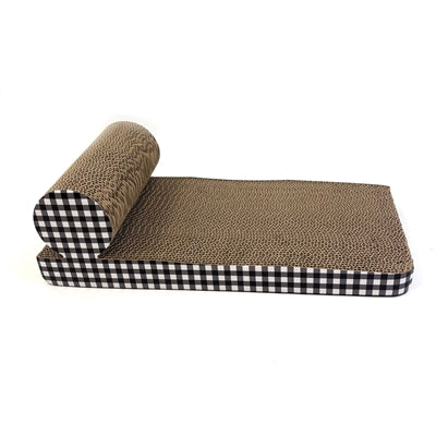 Happy Pet Tabby Patch Kratzmatte Chaiselongue aus Pappe