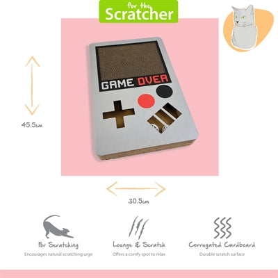 Happy Pet Tabby Patch Kratzmatte Gameboy Pappe