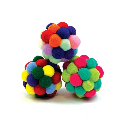 Happy Pet Tabby Patch Pom Pom Ball sortiert