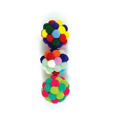 Happy Pet Tabby Patch Pom Pom Ball sortiert