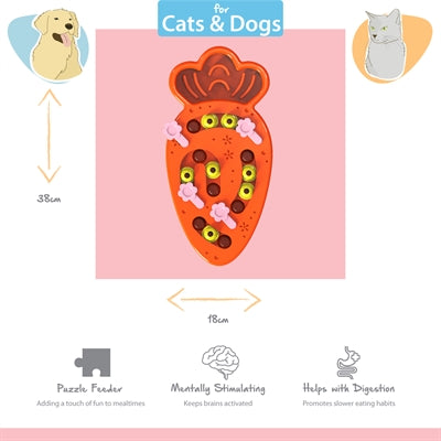 Happy Pet Tabby Patch Karotten-Puzzle-Intelligenzspielzeug