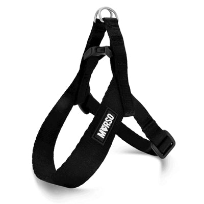Morso Mini-Hundegeschirr, verstellbar, recyceltes Schwarz
