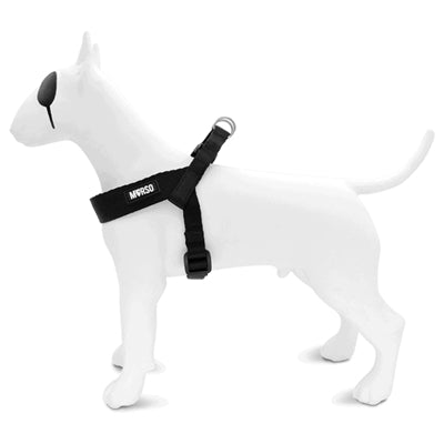 Morso Mini-Hundegeschirr, verstellbar, recyceltes Schwarz