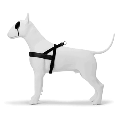 Morso norwegisches Hundegeschirr, recycelt, rein, schwarz