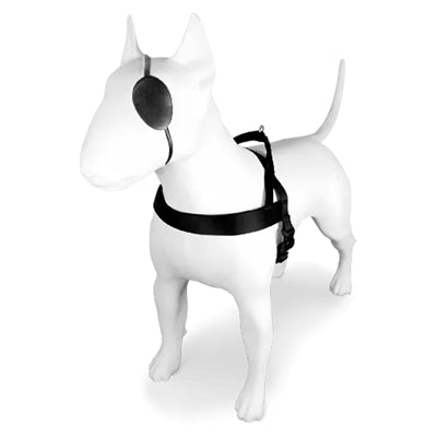 Morso norwegisches Hundegeschirr, recycelt, rein, schwarz