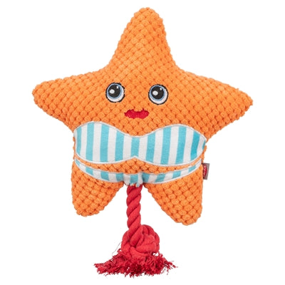 Trixie-Seestern mit orangefarbenem Zahnseideseil