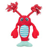Trixie-Hummer mit Zahnseide-Seil rot