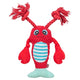 Trixie-Hummer mit Zahnseide-Seil rot