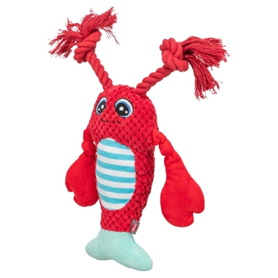Trixie-Hummer mit Zahnseide-Seil rot
