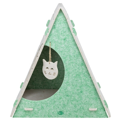 Trixie Katzenkorb Spielbox Lucy dreieckig Filz sandgrün