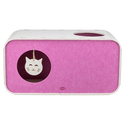 Trixie Spielbox Merle quadratisch Filz sandrosa