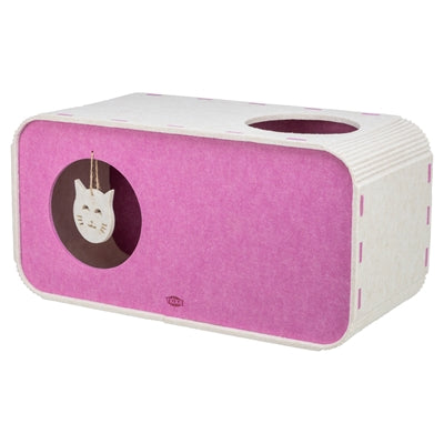 Trixie Spielbox Merle quadratisch Filz sandrosa