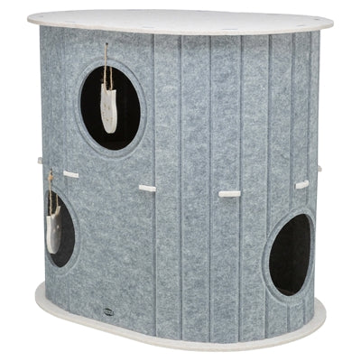 Trixie Spielbox Mara oval Filz Sandgrau