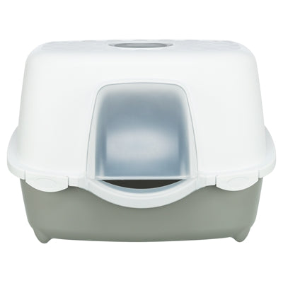 Trixie Davio Top Outdoor-Katzentoilette mit Haube grauweiß