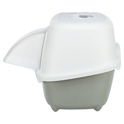 Trixie Davio Top Outdoor-Katzentoilette mit Haube grauweiß