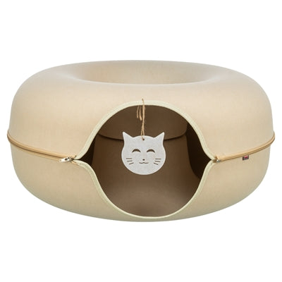 Trixie Spieldonut aus Filz beige