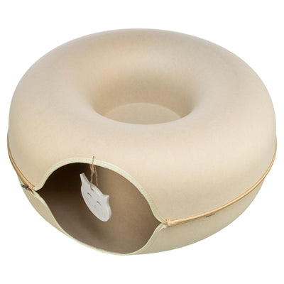 Trixie Spieldonut aus Filz beige