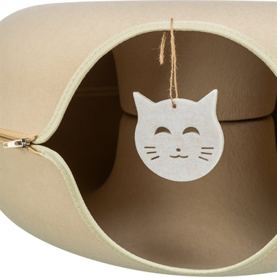 Trixie Spieldonut aus Filz beige