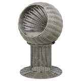 Trixie Katzenbett Amalia rund Polyrattan grau - afbeelding 2