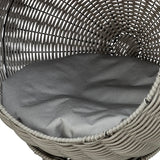 Trixie Katzenbett Amalia rund Polyrattan grau - afbeelding 4