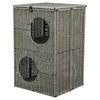 Trixie Katzenbett Amalia eckig Polyrattan grau