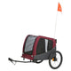 Trixie Hundefahrrad Katze grau rot