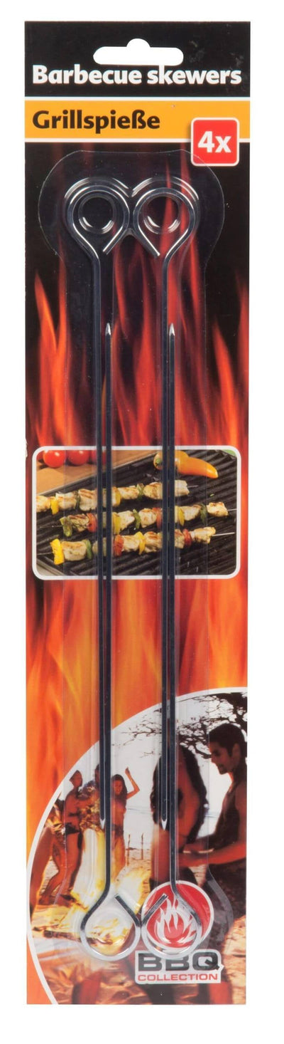 BBQ Collection BBQ Collection Barbecue Spieß 24 cm 4 Stück Edelstahl