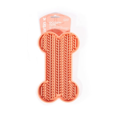 Martin Leckmatte Knochen mit Saugnäpfen Silikon rosa
