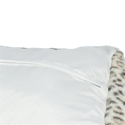 Trixie Hundebett Leo eckiges Leopardenmuster creme