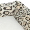 Trixie Hundebett Leo eckiges Leopardenmuster creme