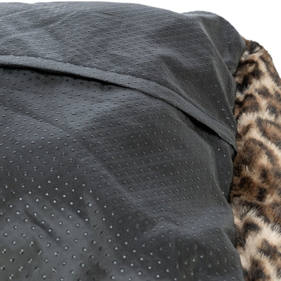 Trixie Hundebett Leo eckig Leopardenmuster braun