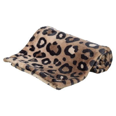 Trixie Hundedecke Leo weicher Plüsch Leopardenmuster braun