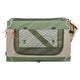 Trixie Hundehütte, bequeme Bank, Stoff-Reisekorb, olivgrün, beige