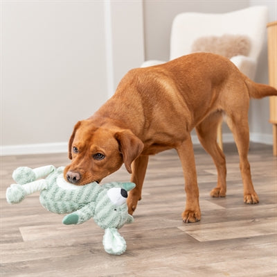 Trixie Hund mit Streifenplüsch grün