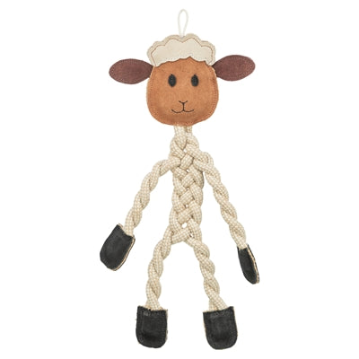 Trixie-Schafseil mit braunem Leder