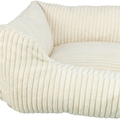 Trixie Vital Hundebett Jonna Eckig Cord Creme