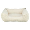 Trixie Vital Hundebett Jonna Eckig Cord Creme