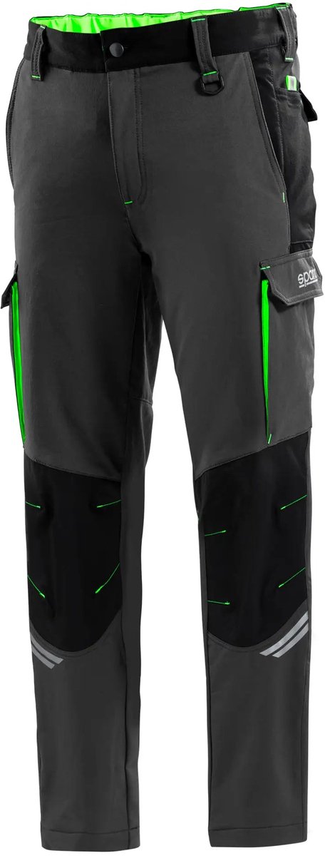 Sparco Arbeitshose Tech Oregon - Schwarz - Orange - M