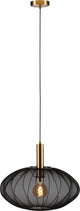 Lucide Corina - Hängelampe - ø 50 cm - 1xE27 - Schwarz - Japandi