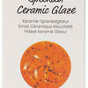 Creativ Company gesprenkelte Keramikglasur 999–1060 C, opak, orangefarbene Sonne – 60 ml