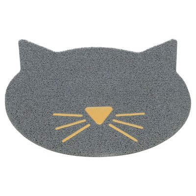 Trixie Katzentoilettenmatte Katzenkopf PVC hellgrau