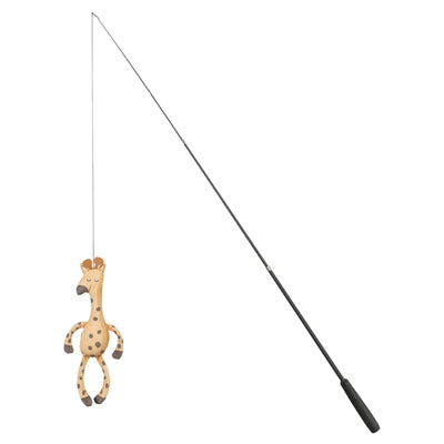 Trixie Katzenrute Teleskop Großkatzen mit Giraffe Braun